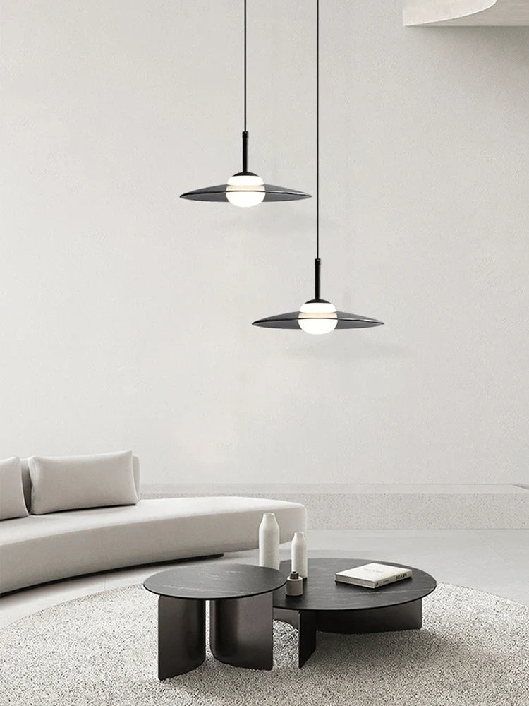 Minimal glass cafe pendant