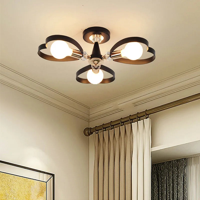 White E27 flush mount