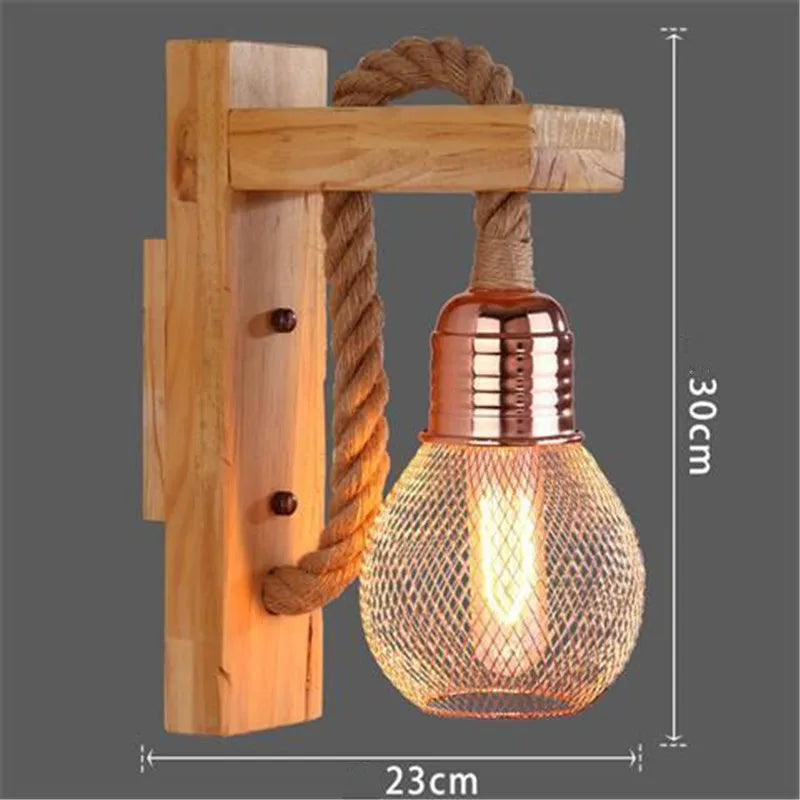 Wood Rope Sconce, view 13