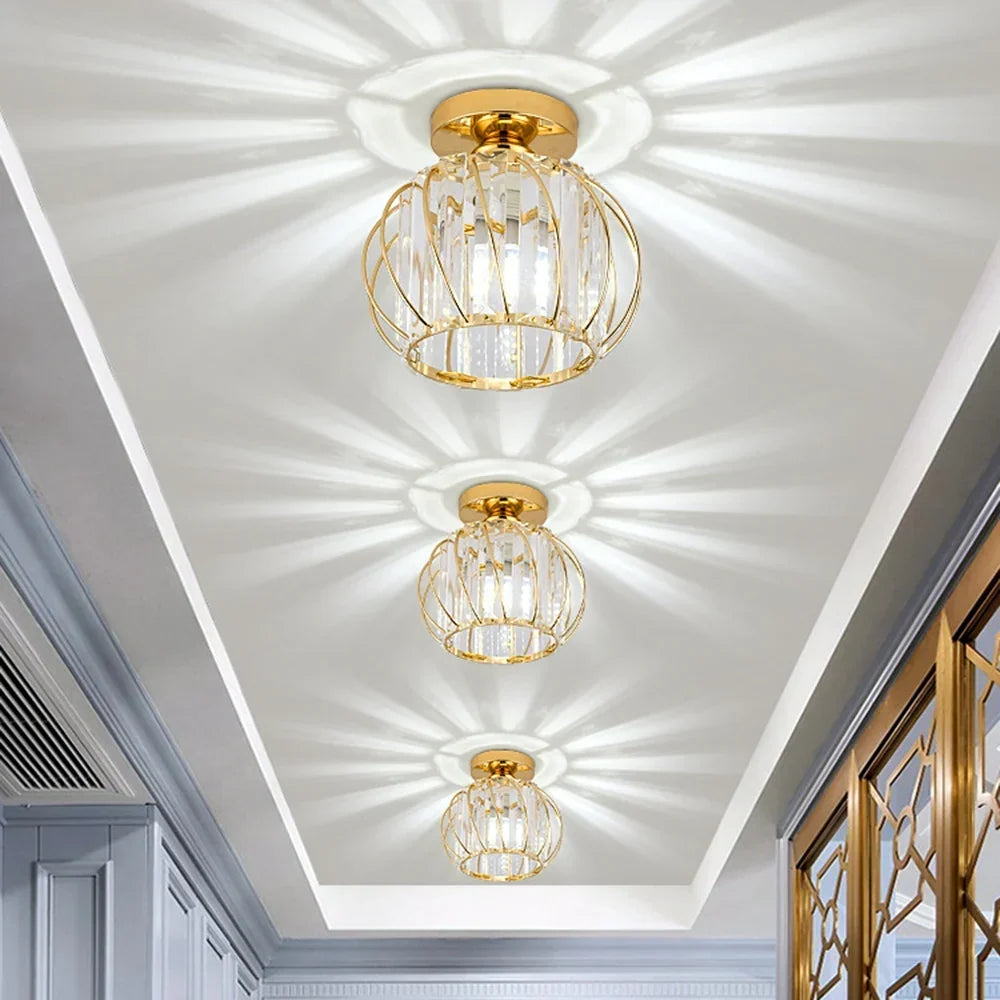 Creative crystal ceiling light