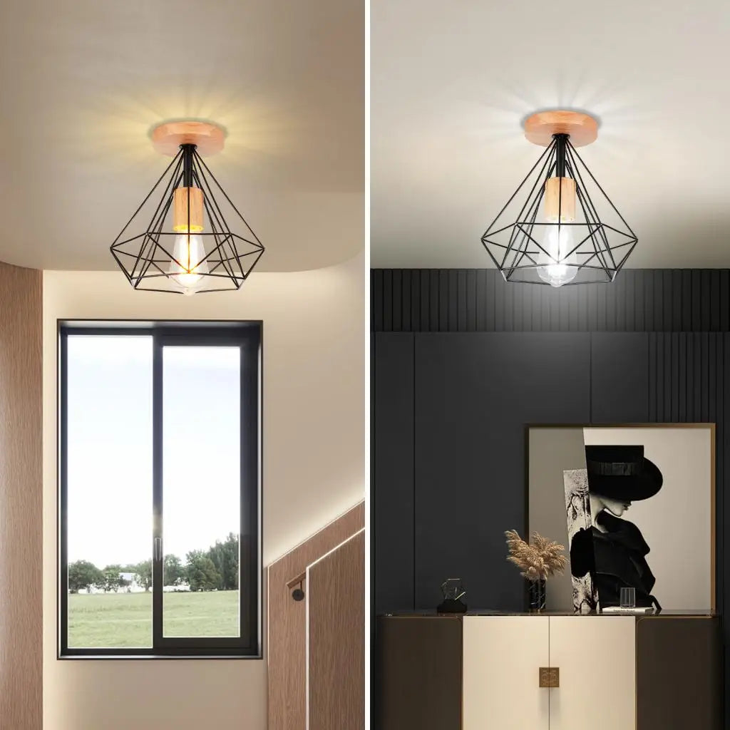 Industrial E27 flush mount