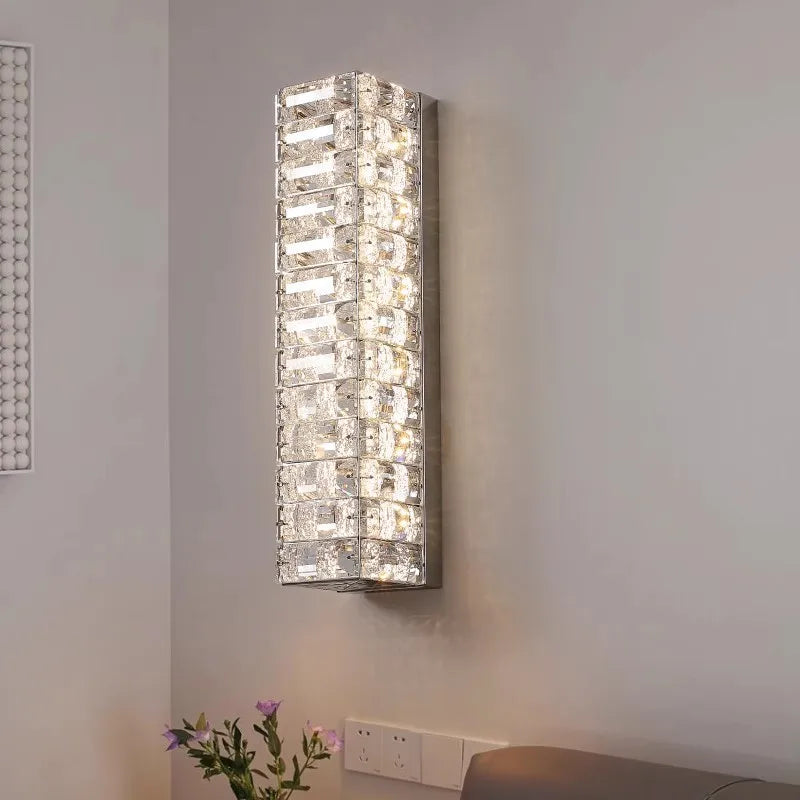 Modern crystal sconce