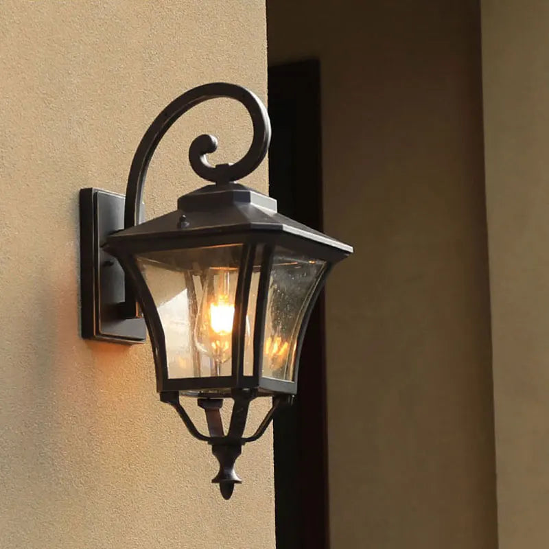European porch light