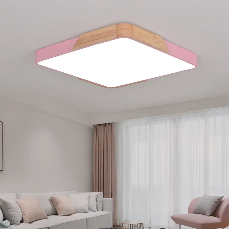 Kids wood ceiling light