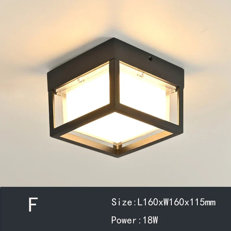Waterproof balcony ceiling light