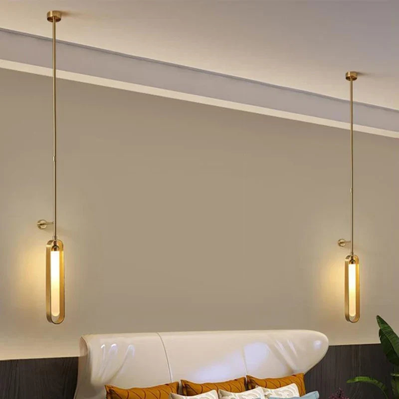Creative gold adjustable LED wall light