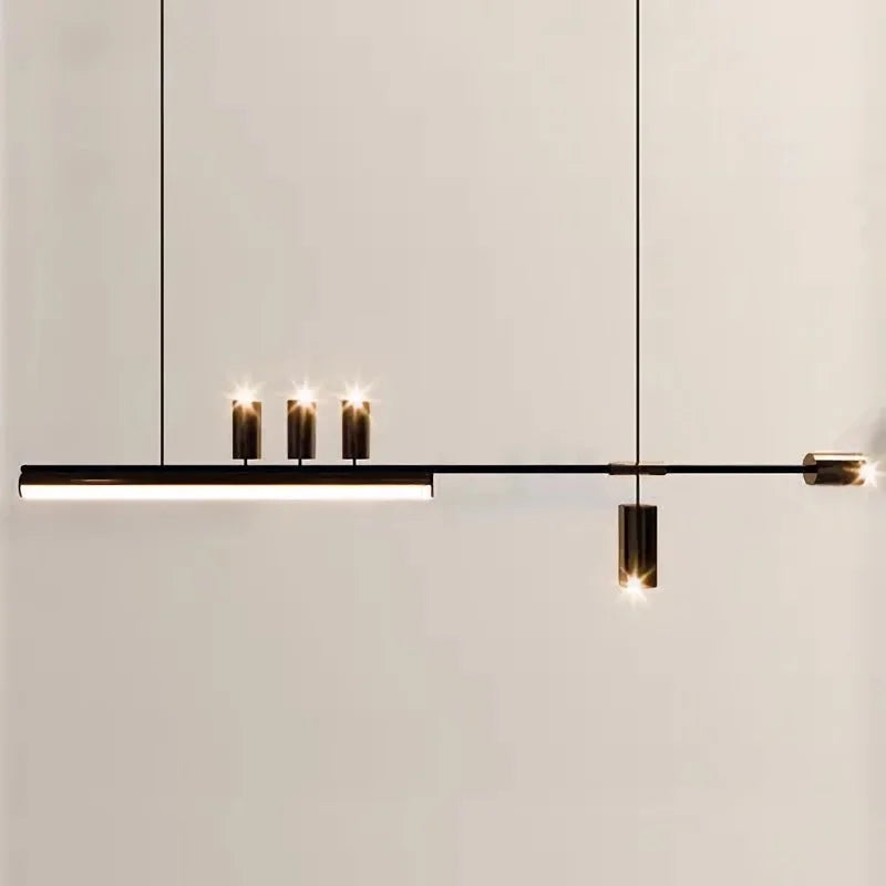 Long pendant over a kitchen table