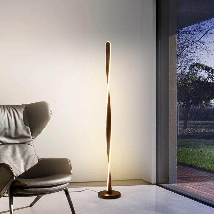Spiral floor lamp