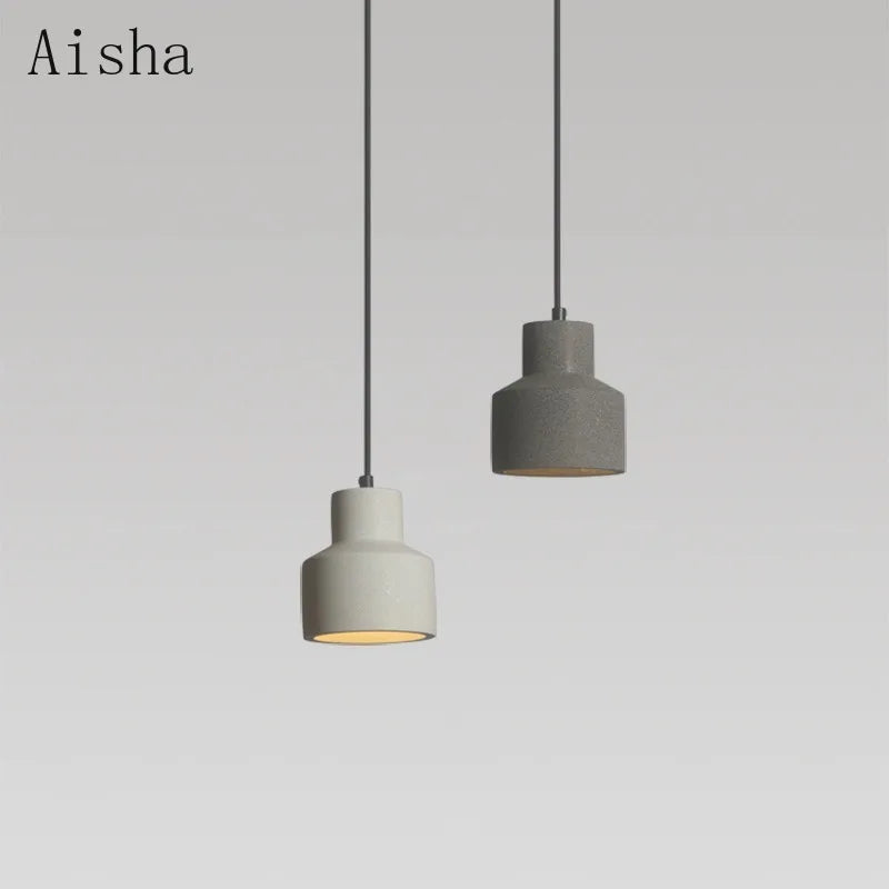 Industrial sandstone pendant