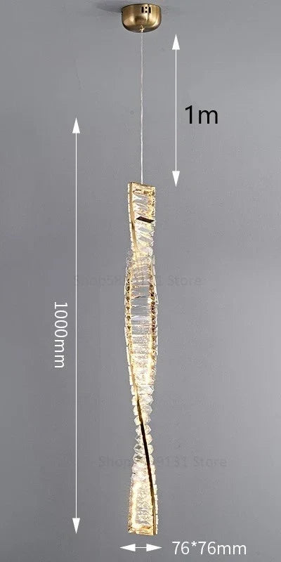 Art Deco Crystal Pendant, view 11