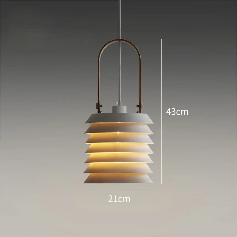 Creative White Wood Pendant, view 7
