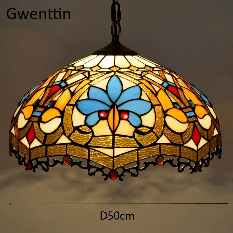 Vintage Tiffany Glass Pendant, view 10