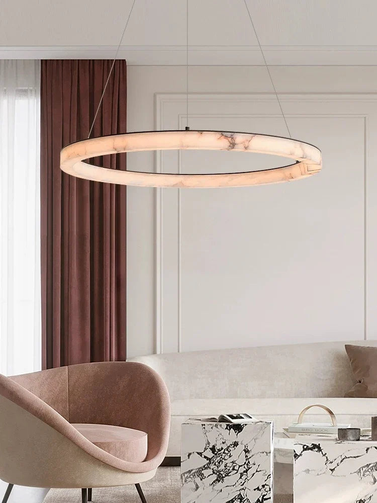 Real Marble LED Pendant, view 3