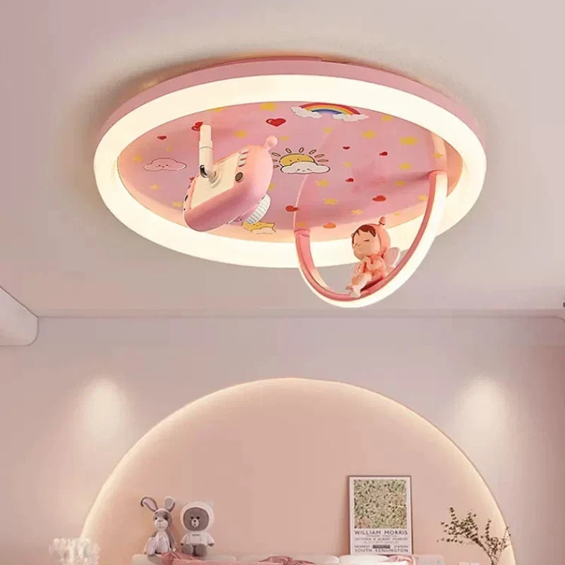 Astronaut kids ceiling light