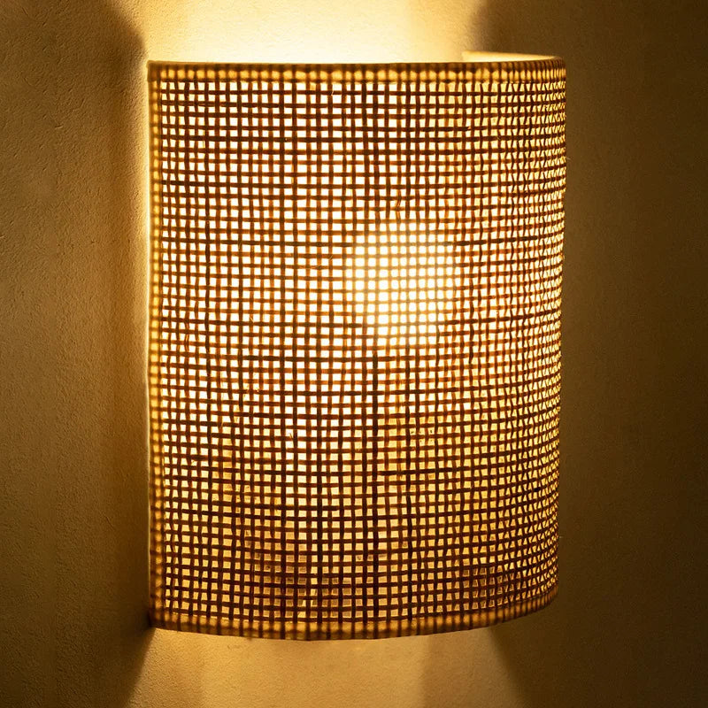 Rattan Switch Sconce, view 3