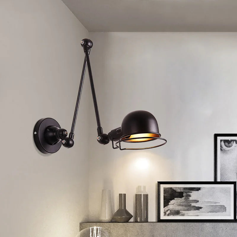 Loft swing arm wall sconce