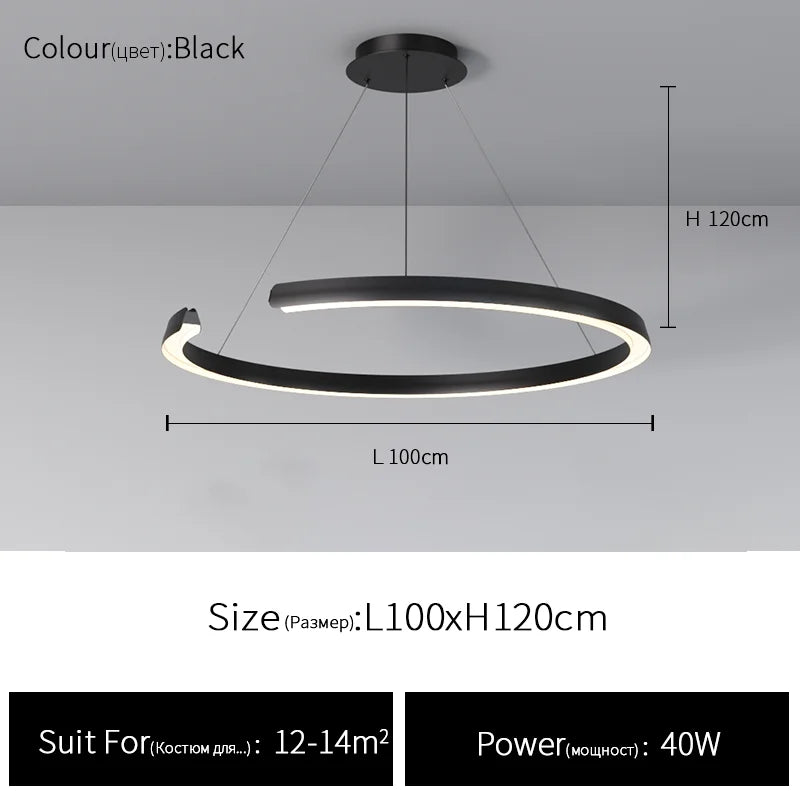 Ring LED Pendant, view 15