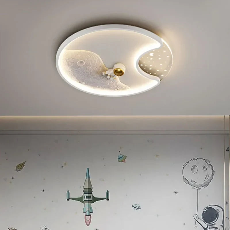 Astronaut kids ceiling light