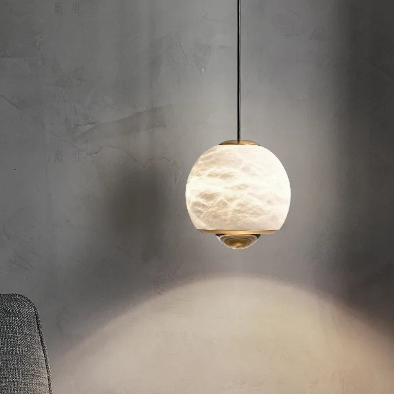 Beige stone pendant