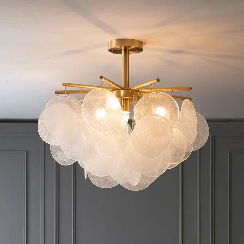 Bubble glass chandelier