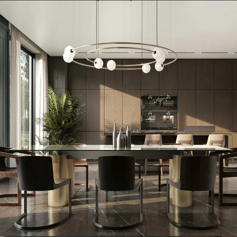 Modern Glass Pendant, 31.5-43.3 in, view 6