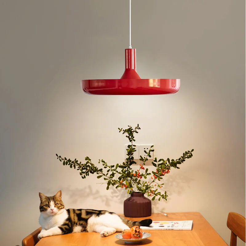 Modern red pendant