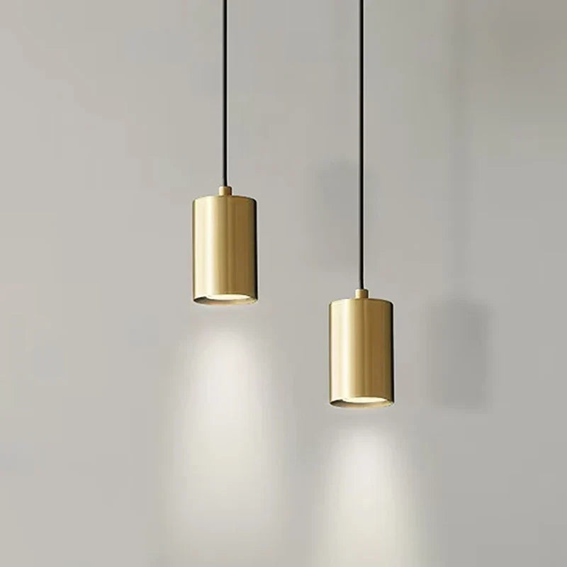 Copper bedside lamp