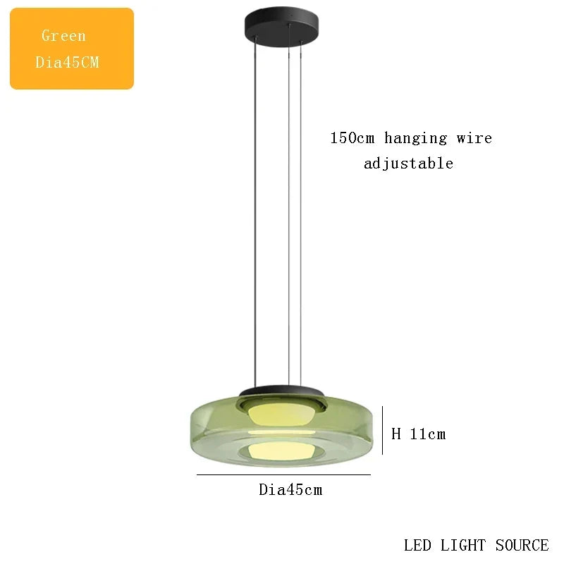 Minimalist Tinted Glass Pendant, view 15