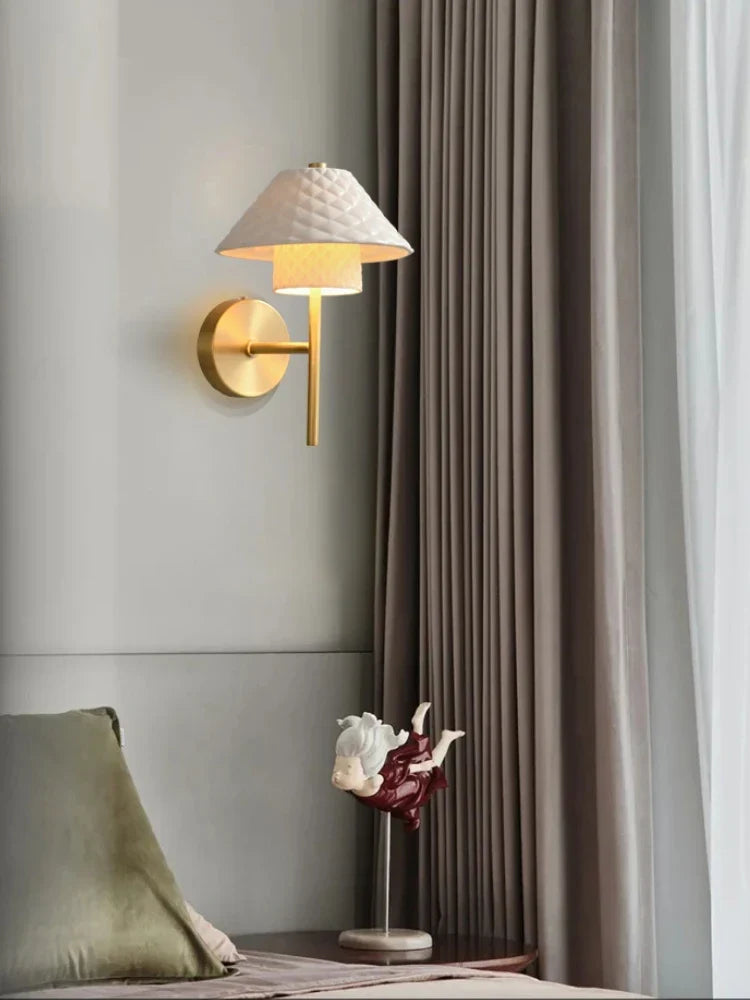 Ceramic copper desk lamp