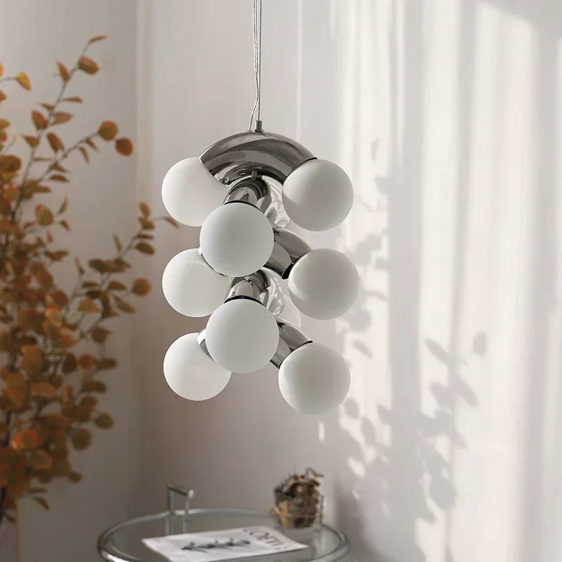Glass ball cluster light