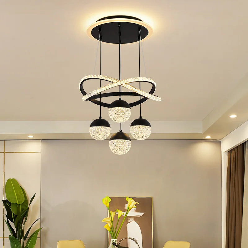 Modern black pendant