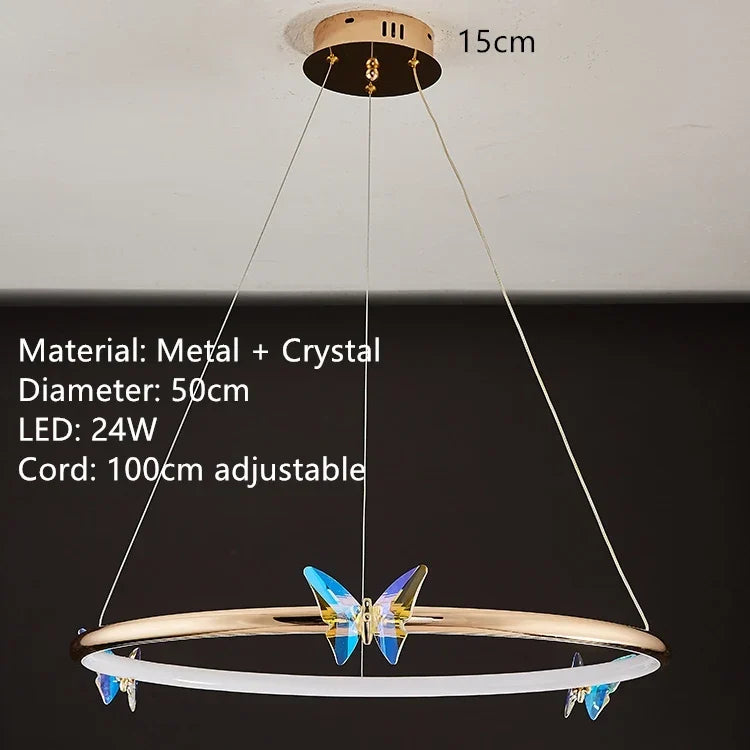 Crystal Butterfly Light, view 15