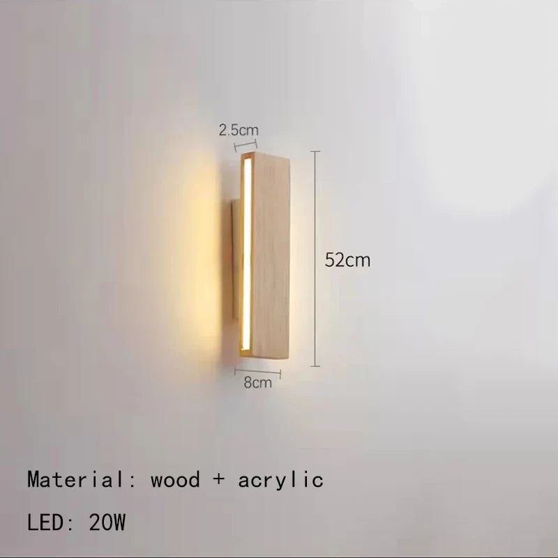 Rotating Wood LED Light, view 9