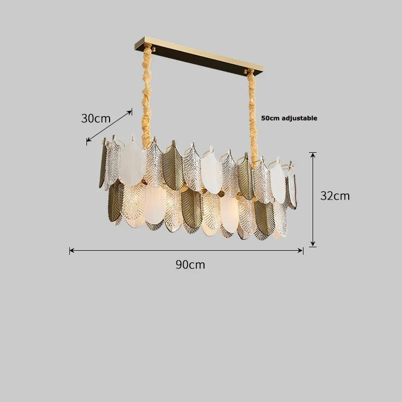 Steel and Glass Chandelier, view 10