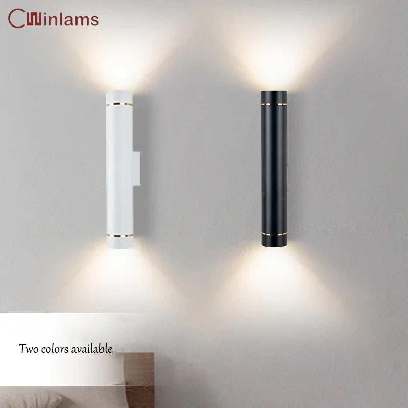 Aluminum tube wall light
