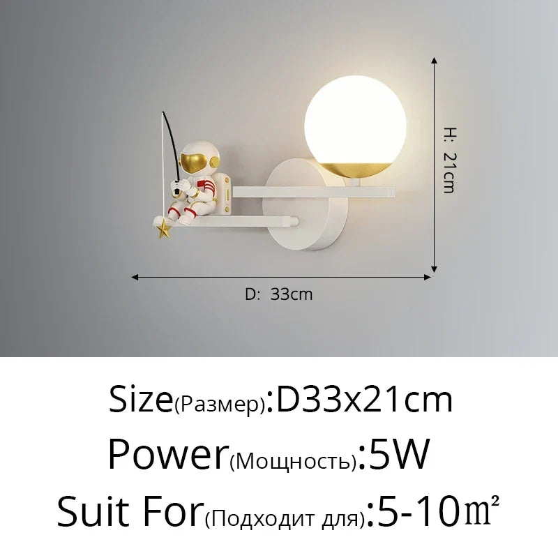 Astronaut Moon Sconce, view 17
