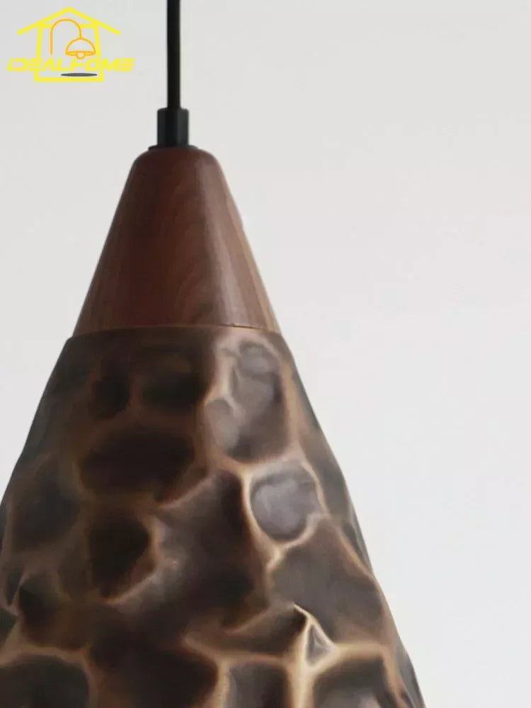Copper Walnut Pendant, view 5