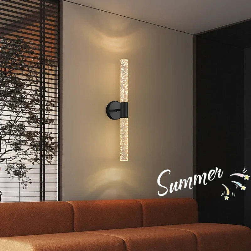 Acrylic bubble LED wall light