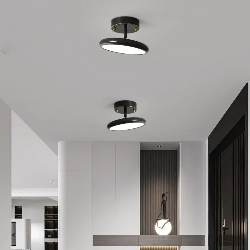 Small copper ceiling light