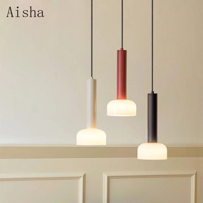 Italian minimalist glass pendant