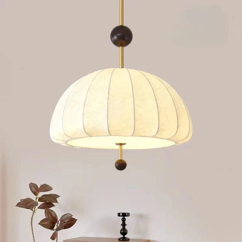 French fabric ceiling light