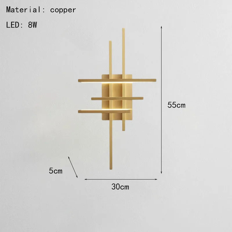 Brass LED Sconce, view 7