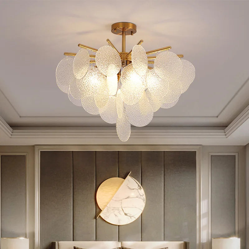 Romantic glass chandelier