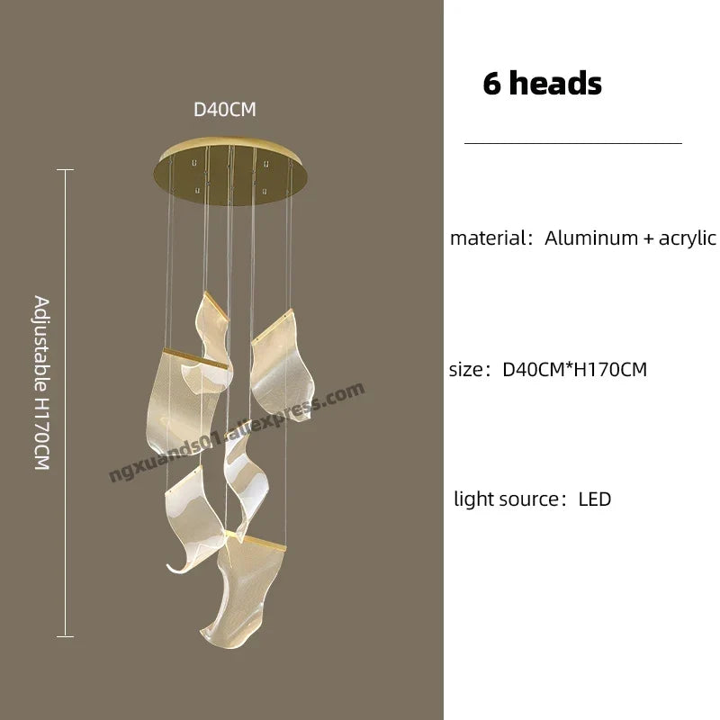 Acrylic LED Chandelier, view 11