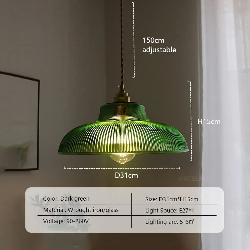 Vintage Glass LED Pendant, view 7