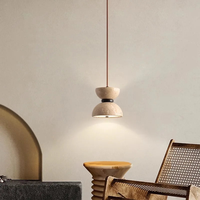 Travertine pendant