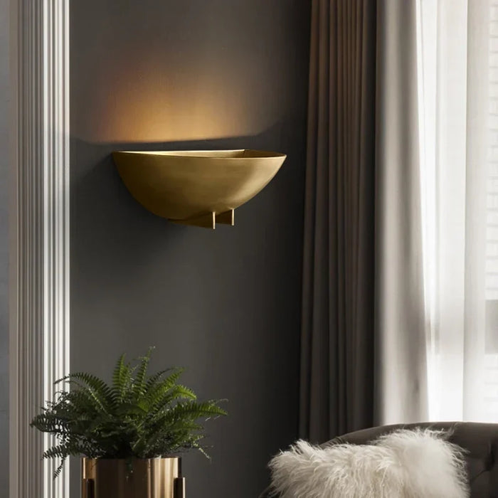 Copper bedside lamp