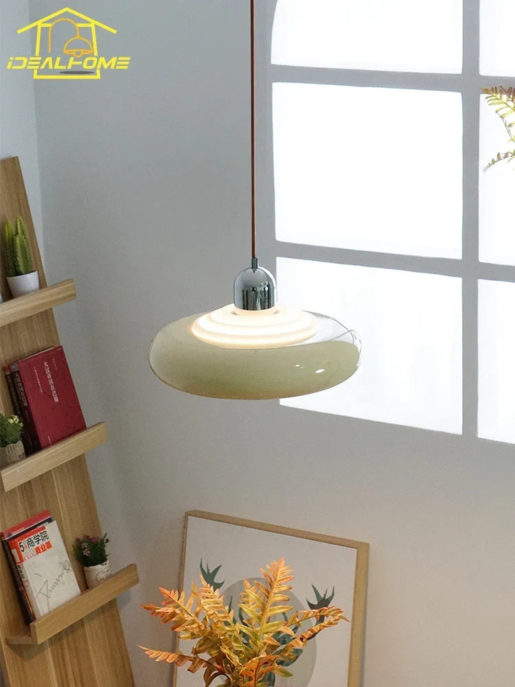 Orange pendant on a porch