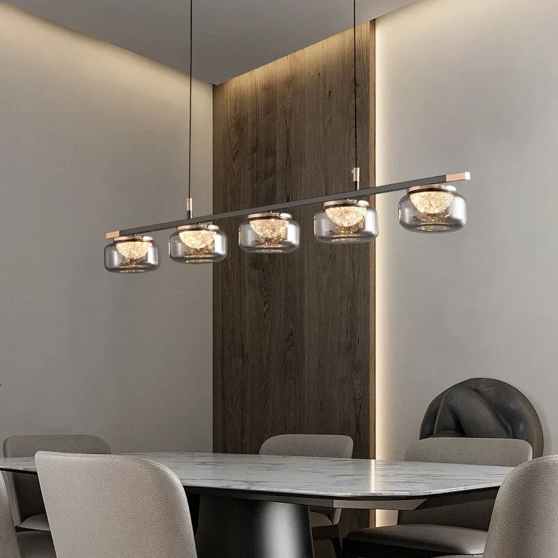 Minimalist LED chandelier