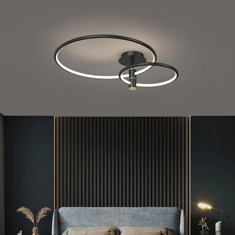 Gold black flush mount